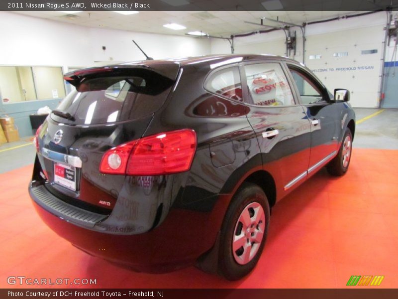Wicked Black / Black 2011 Nissan Rogue S AWD