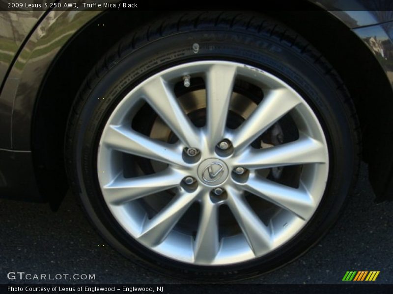 Truffle Mica / Black 2009 Lexus IS 250 AWD