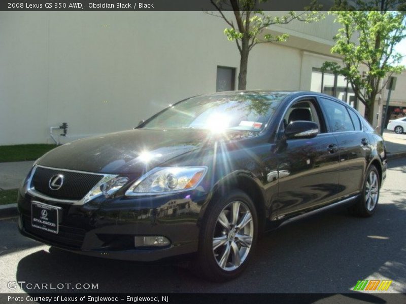 Obsidian Black / Black 2008 Lexus GS 350 AWD