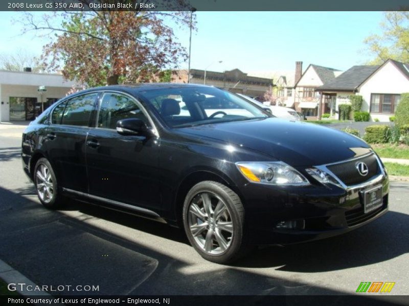 Obsidian Black / Black 2008 Lexus GS 350 AWD