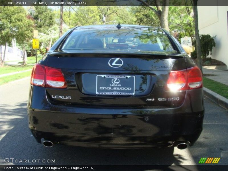 Obsidian Black / Black 2008 Lexus GS 350 AWD