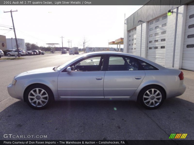 Light Silver Metallic / Onyx 2001 Audi A6 2.7T quattro Sedan