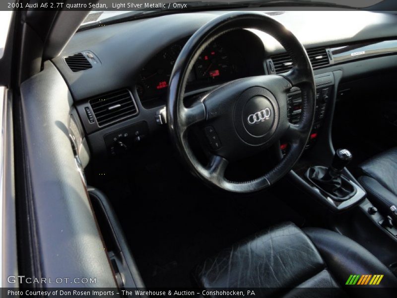 Light Silver Metallic / Onyx 2001 Audi A6 2.7T quattro Sedan