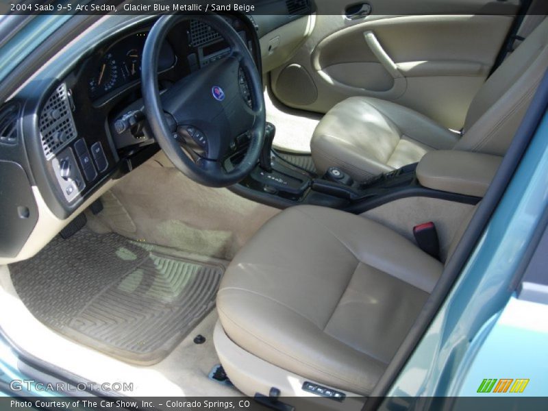 Glacier Blue Metallic / Sand Beige 2004 Saab 9-5 Arc Sedan