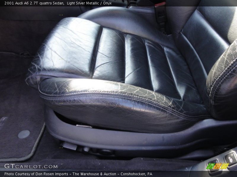 Light Silver Metallic / Onyx 2001 Audi A6 2.7T quattro Sedan