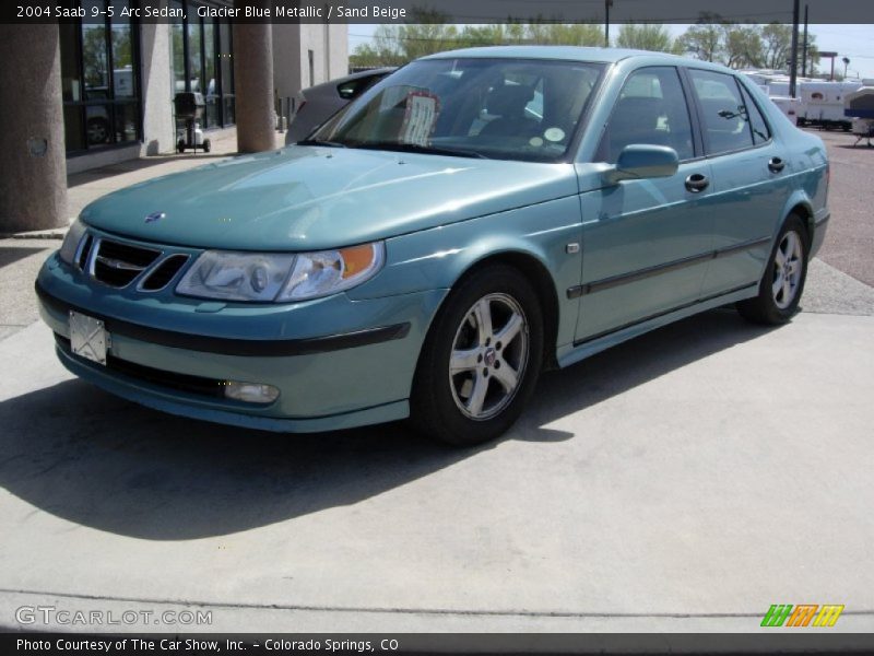 Glacier Blue Metallic / Sand Beige 2004 Saab 9-5 Arc Sedan