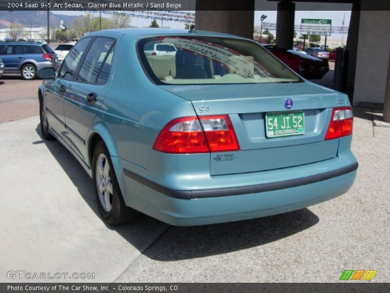 Glacier Blue Metallic / Sand Beige 2004 Saab 9-5 Arc Sedan