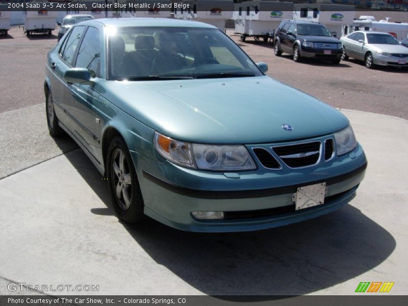 Glacier Blue Metallic / Sand Beige 2004 Saab 9-5 Arc Sedan