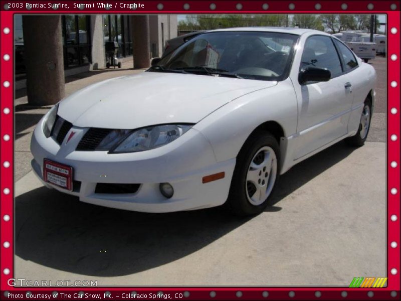 Summit White / Graphite 2003 Pontiac Sunfire