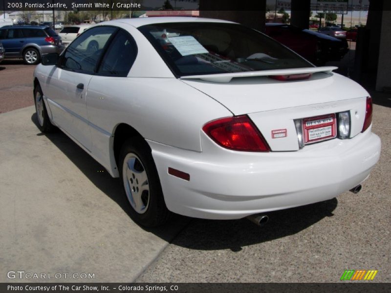 Summit White / Graphite 2003 Pontiac Sunfire