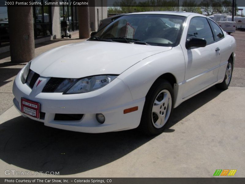 Summit White / Graphite 2003 Pontiac Sunfire