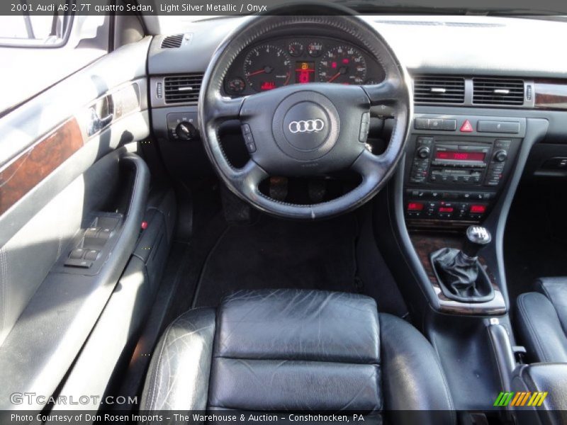 Light Silver Metallic / Onyx 2001 Audi A6 2.7T quattro Sedan