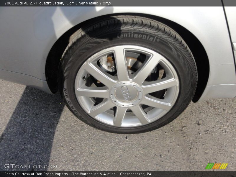 Light Silver Metallic / Onyx 2001 Audi A6 2.7T quattro Sedan