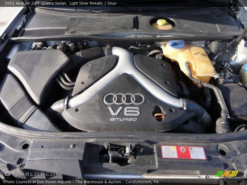 Light Silver Metallic / Onyx 2001 Audi A6 2.7T quattro Sedan