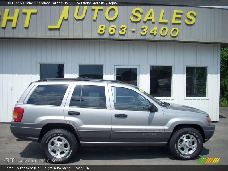 Silverstone Metallic / Agate 2001 Jeep Grand Cherokee Laredo 4x4
