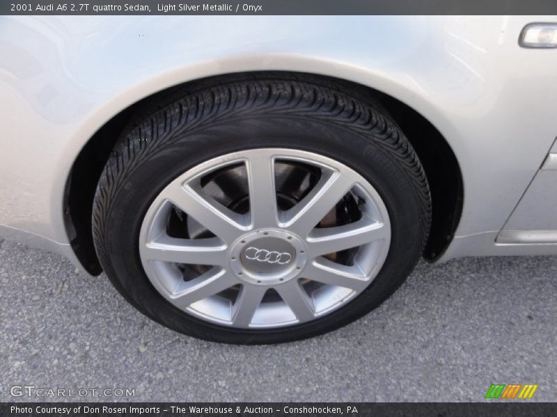 Light Silver Metallic / Onyx 2001 Audi A6 2.7T quattro Sedan