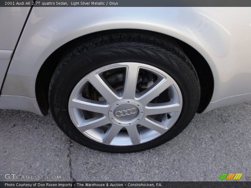 Light Silver Metallic / Onyx 2001 Audi A6 2.7T quattro Sedan