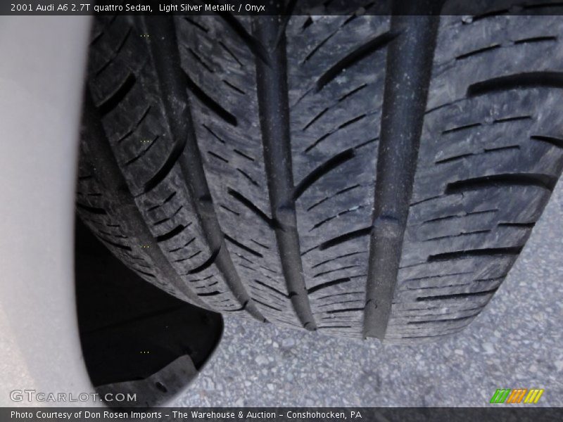 Light Silver Metallic / Onyx 2001 Audi A6 2.7T quattro Sedan