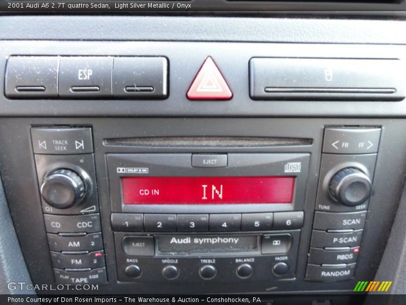 Light Silver Metallic / Onyx 2001 Audi A6 2.7T quattro Sedan