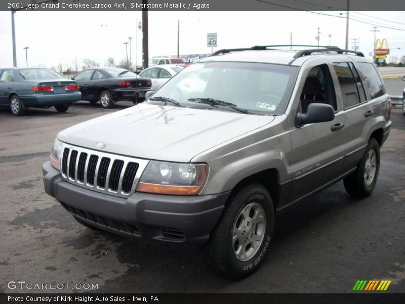 Silverstone Metallic / Agate 2001 Jeep Grand Cherokee Laredo 4x4