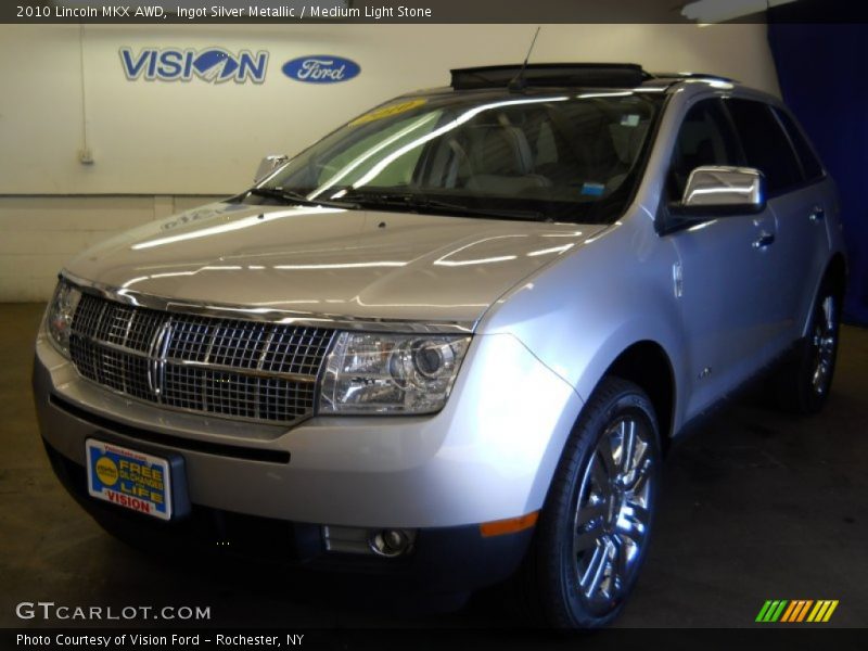 Ingot Silver Metallic / Medium Light Stone 2010 Lincoln MKX AWD