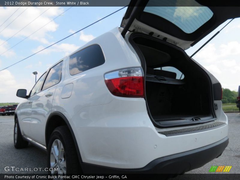 Stone White / Black 2012 Dodge Durango Crew