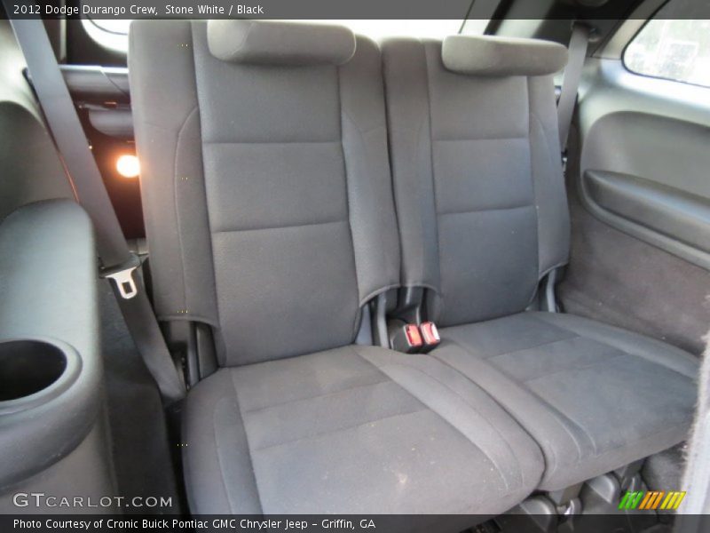 Stone White / Black 2012 Dodge Durango Crew