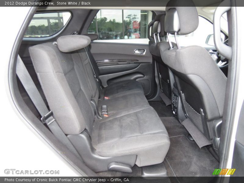 Stone White / Black 2012 Dodge Durango Crew