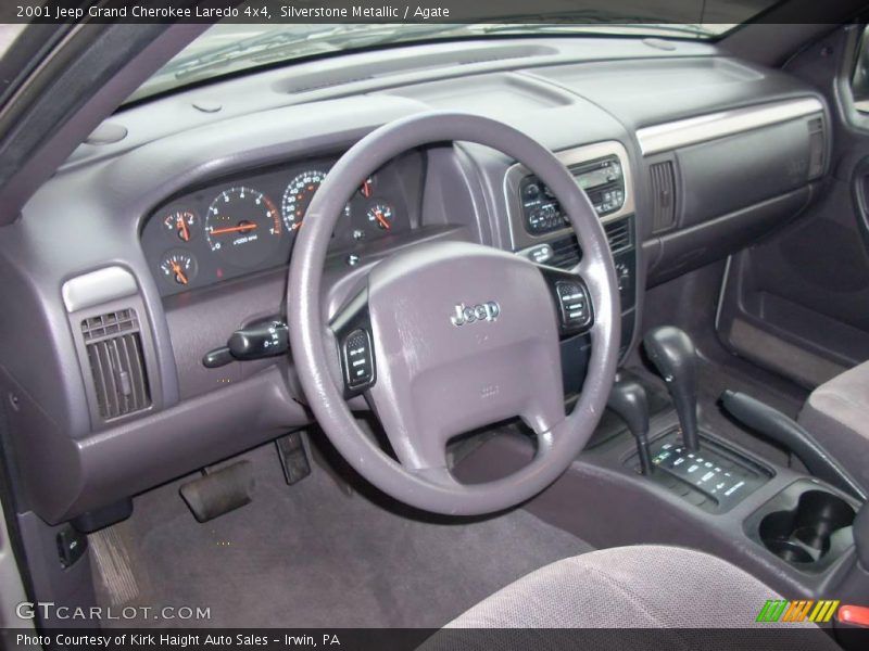 Silverstone Metallic / Agate 2001 Jeep Grand Cherokee Laredo 4x4