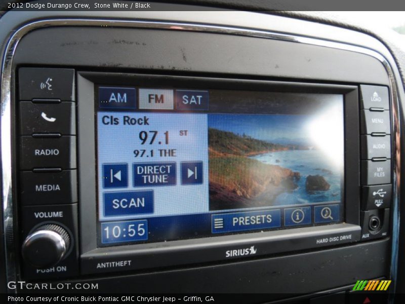 Stone White / Black 2012 Dodge Durango Crew