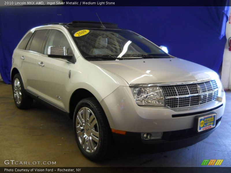 Ingot Silver Metallic / Medium Light Stone 2010 Lincoln MKX AWD