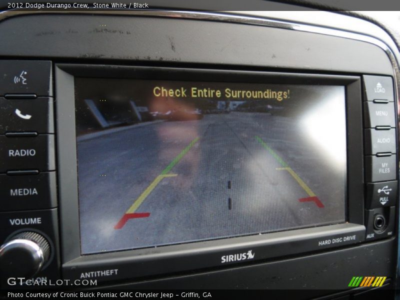 Stone White / Black 2012 Dodge Durango Crew