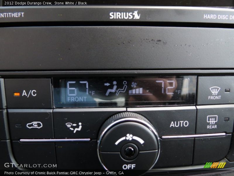 Stone White / Black 2012 Dodge Durango Crew