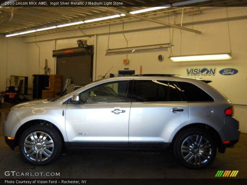 Ingot Silver Metallic / Medium Light Stone 2010 Lincoln MKX AWD