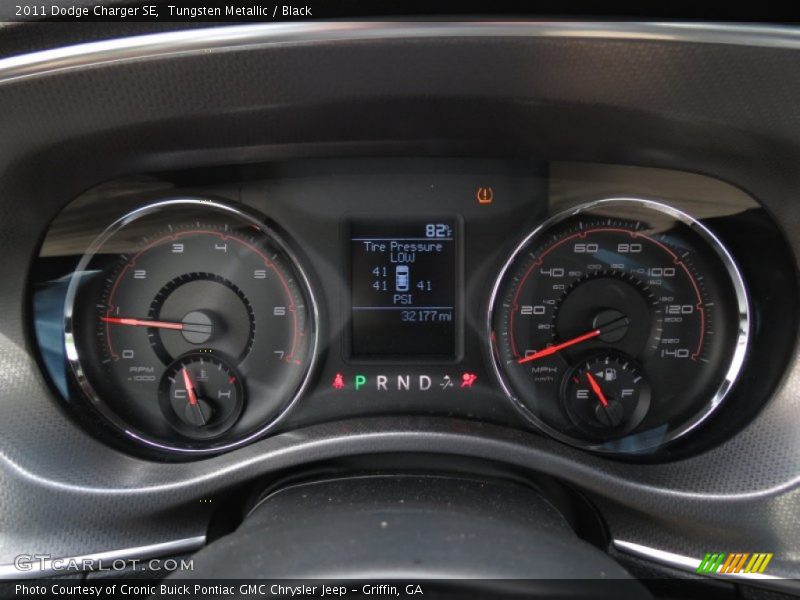 Tungsten Metallic / Black 2011 Dodge Charger SE