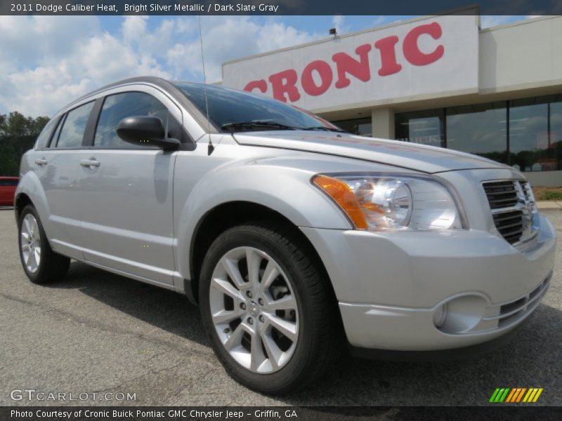 Bright Silver Metallic / Dark Slate Gray 2011 Dodge Caliber Heat
