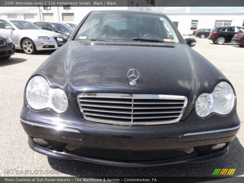 Black / Black 2005 Mercedes-Benz C 230 Kompressor Sedan