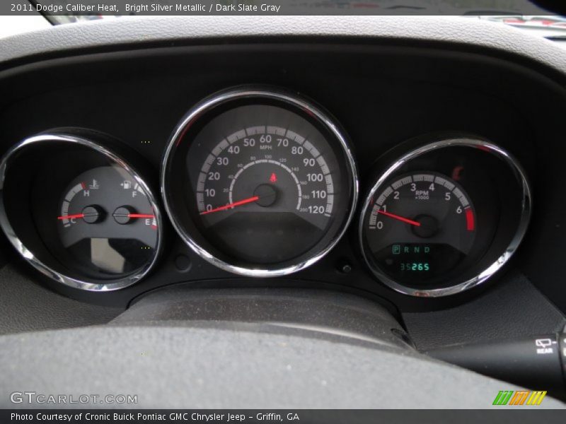 Bright Silver Metallic / Dark Slate Gray 2011 Dodge Caliber Heat