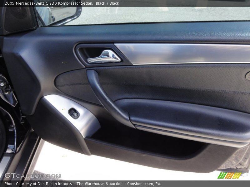 Black / Black 2005 Mercedes-Benz C 230 Kompressor Sedan