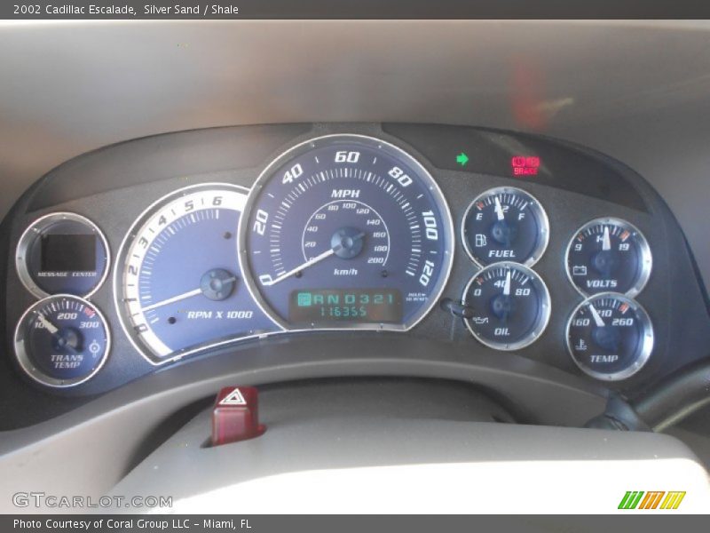 Silver Sand / Shale 2002 Cadillac Escalade