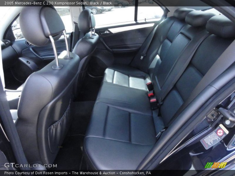 Black / Black 2005 Mercedes-Benz C 230 Kompressor Sedan