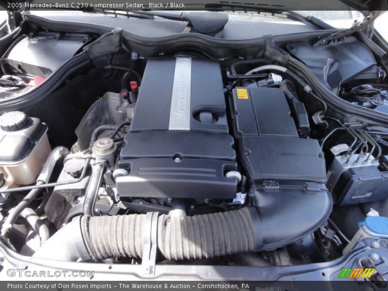Black / Black 2005 Mercedes-Benz C 230 Kompressor Sedan