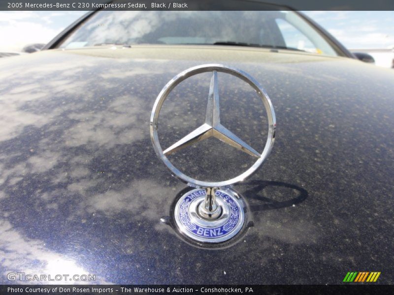 Black / Black 2005 Mercedes-Benz C 230 Kompressor Sedan