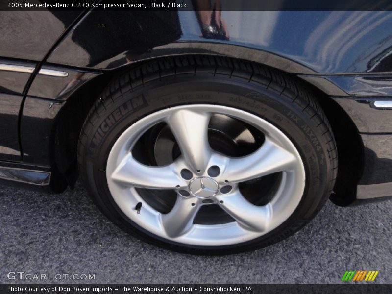 Black / Black 2005 Mercedes-Benz C 230 Kompressor Sedan