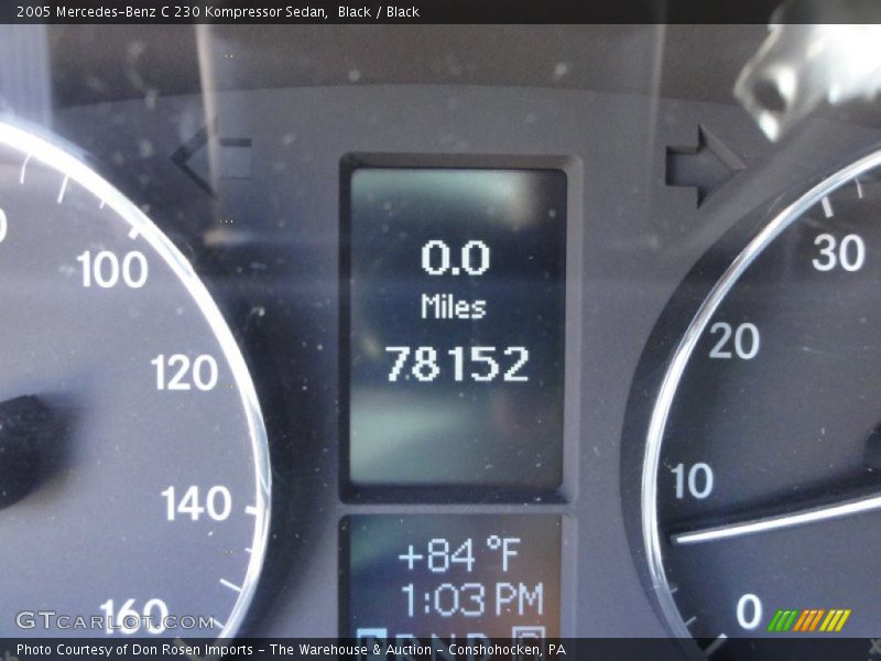 Black / Black 2005 Mercedes-Benz C 230 Kompressor Sedan
