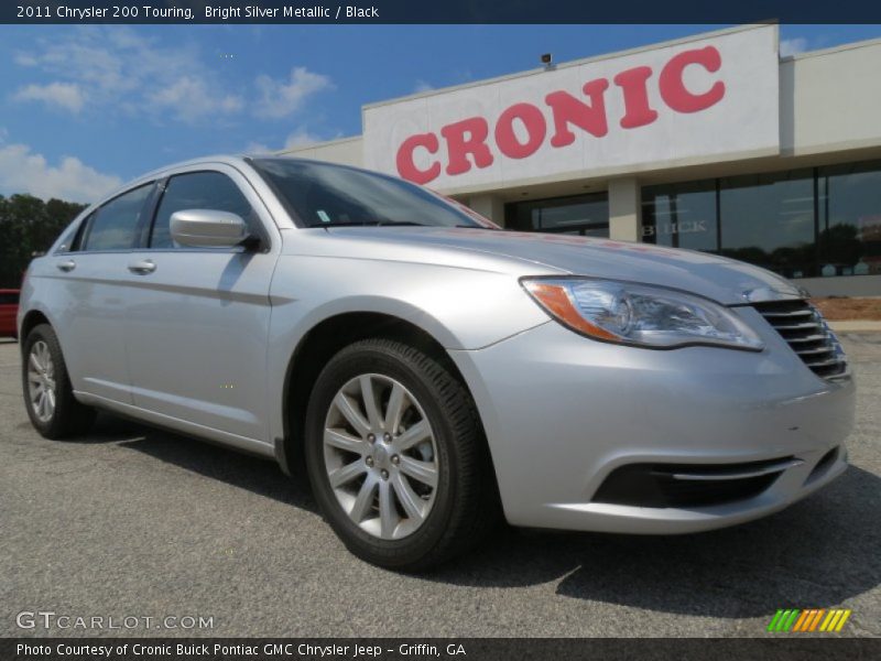 Bright Silver Metallic / Black 2011 Chrysler 200 Touring