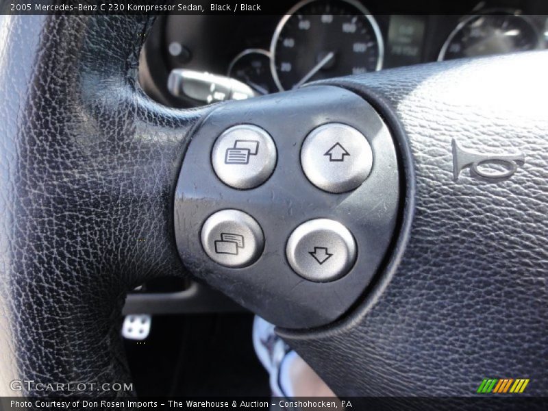 Black / Black 2005 Mercedes-Benz C 230 Kompressor Sedan