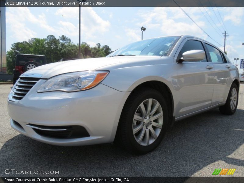 Bright Silver Metallic / Black 2011 Chrysler 200 Touring