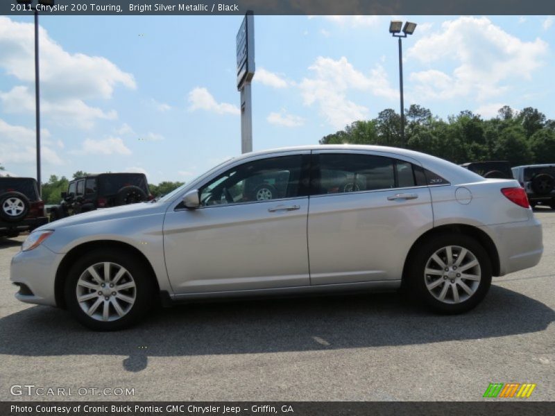 Bright Silver Metallic / Black 2011 Chrysler 200 Touring