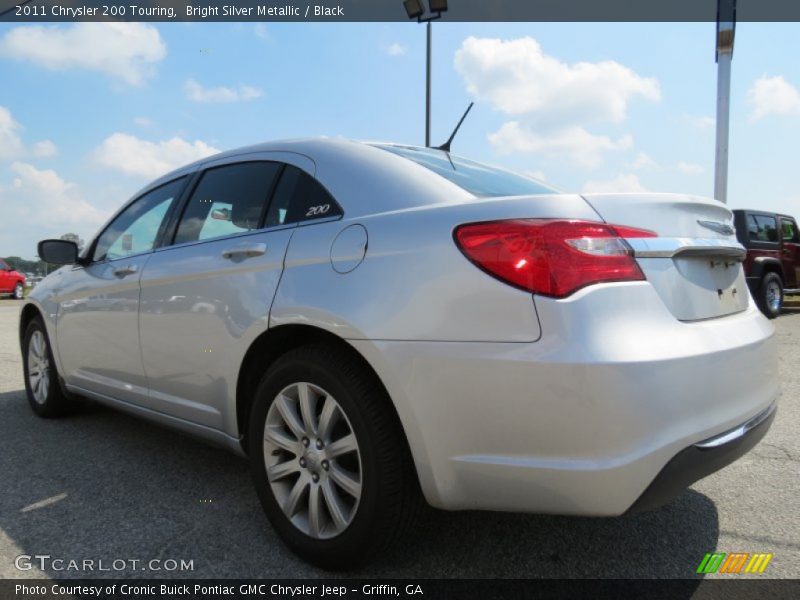 Bright Silver Metallic / Black 2011 Chrysler 200 Touring